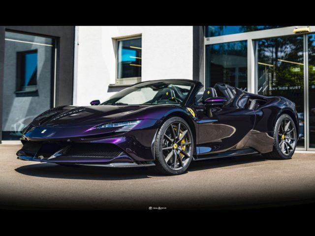 Ferrari SF90 Spider ATELIER°WARRANTY 11/29°VIOLA HONG KONG - PPF - IMMAT. FR